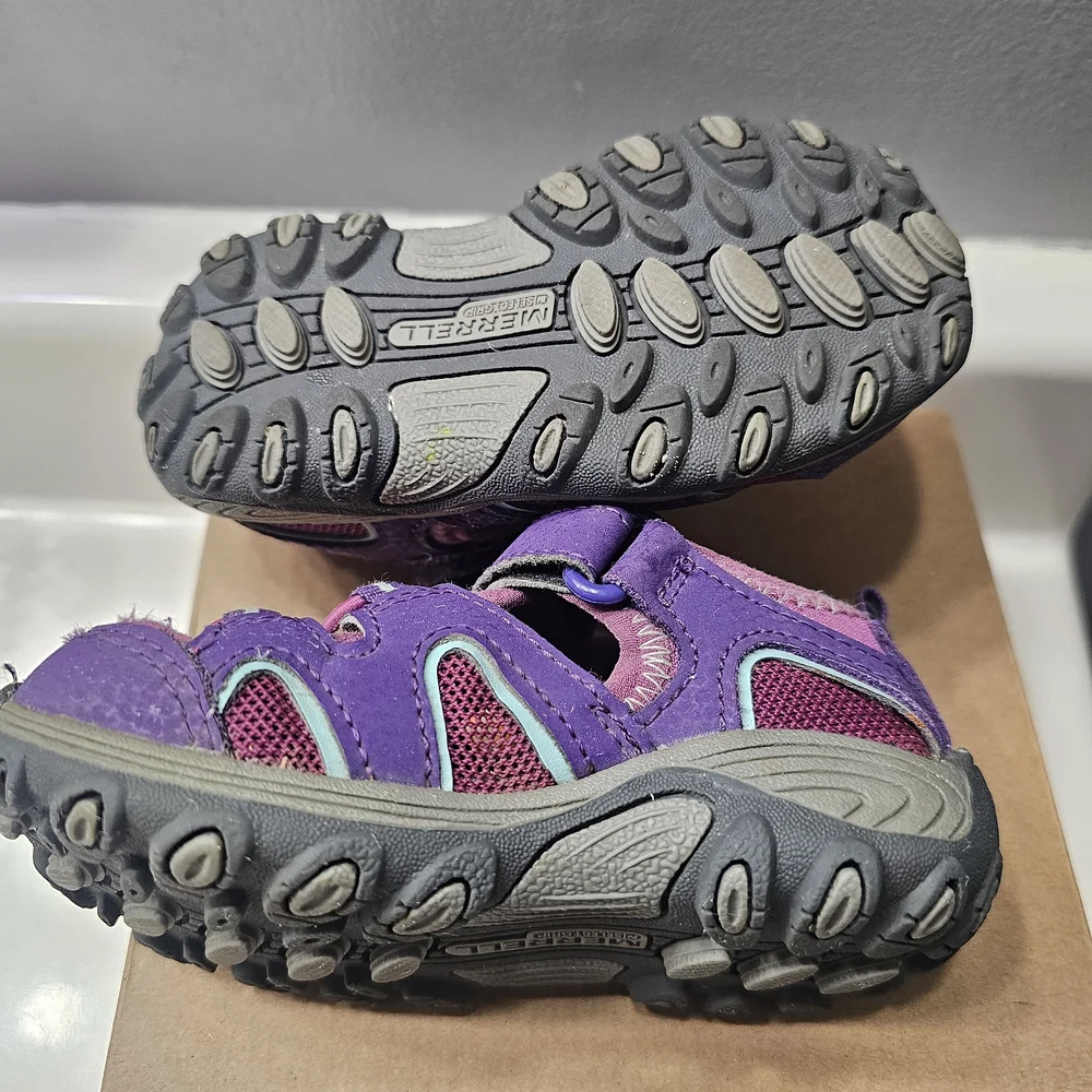 Merrell Kids Purple and Pink Sandals - Picture 3 of 4